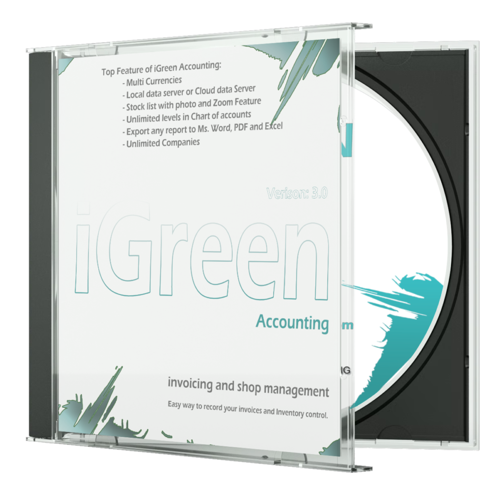 CD of iGreen accounting software